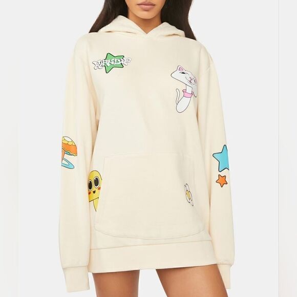 RIPNDIP Shroom Mania Graphic Pullover Hoodie Size Extra Large NWT - Picture 1 of 6